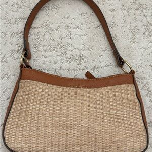 Nanette Lepore Tan and Brown Shoulder Bag with Elegant Design